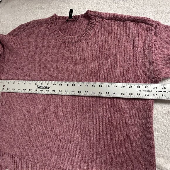 Eileen Fisher Womens Medium Mauve Wool Mohair Crew Neck Sweater Pullover USA - Picture 6 of 7